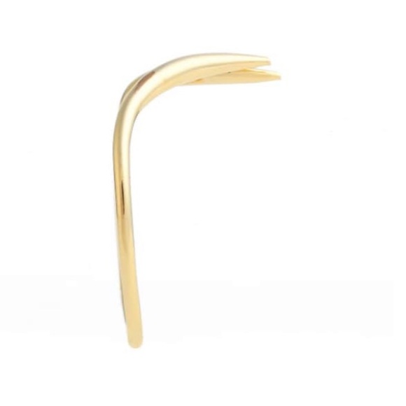 jules smith // adjustable dainty gold curved ring - Picture 6 of 7